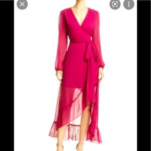 Wayf long sleeve wrap dress worn once